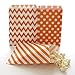 Orange Goodie Bags, Halloween Candy Treat Bags, Mini Favor Bags, Kids Party Bags, 75 Pack - Orange Striped, Polka Dot & Chevron Bags