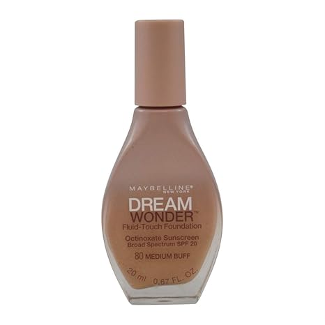 3 Pack- Maybelline Dream Wonder Fluid-Touch Foundation #80 Medium Buff