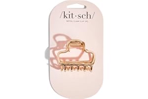 Kitsch Open Shape Metal Hair Clips for Women - Durable & Elegant Metal Claw Clips | Strong Hold for Updo and Half Up Styles |