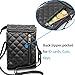 BECPLT Womens Soft PU Leather Cell Phone Shoulder Bag Small Crossbody Purses Pouch Lady Wallet with Shoulder Strap (Black)