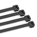 DTOL Cable Ties Assorted Sizes 4+6+8+10+12 Inch Zipties Heavy Duty Plastic Wire Ties UV Resistant Zip Ties Assortment Small Zip Tie Wraps Cord Management for Home, Office, Gardening, 700 Pack Black