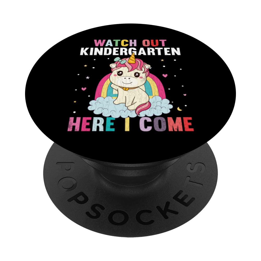 Watch Out Kindergarten First Day Back To School Graphic PopSockets Swappable PopGrip