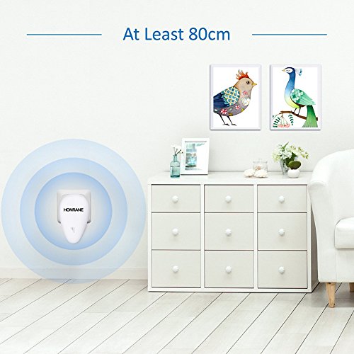 Honrane 6 Pack Ultrasonic Pest Control Repeller Electronic Plug in Repellent Indoor - Keep Bugs and Pests Away