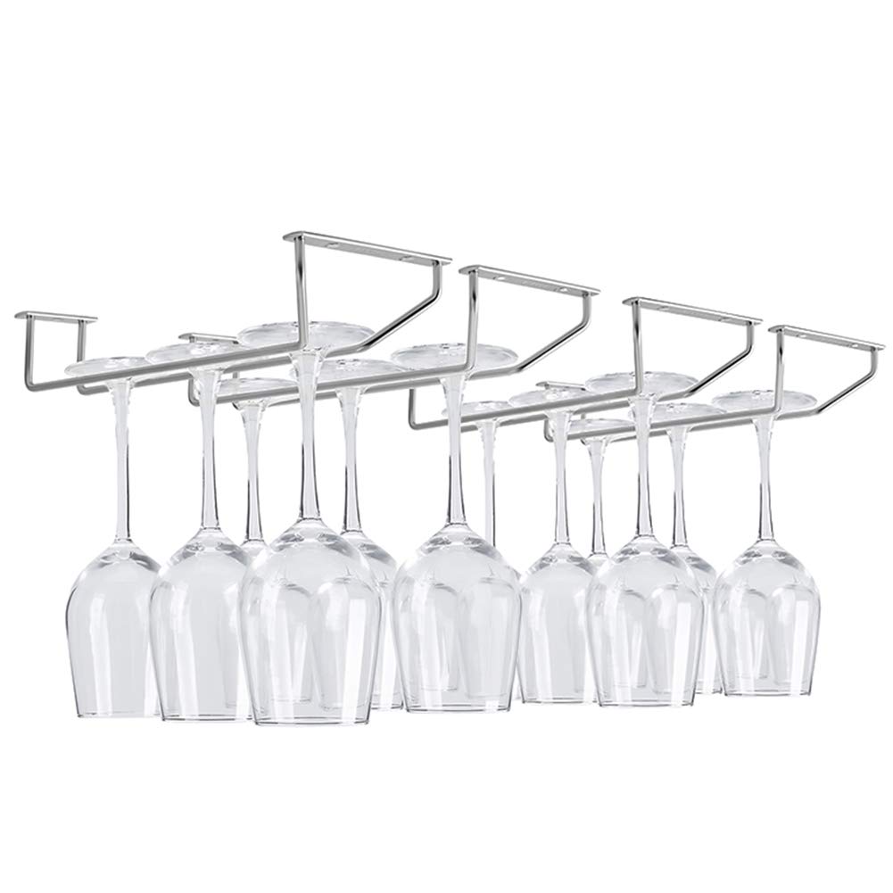Best under cabinet wine glass holder in black