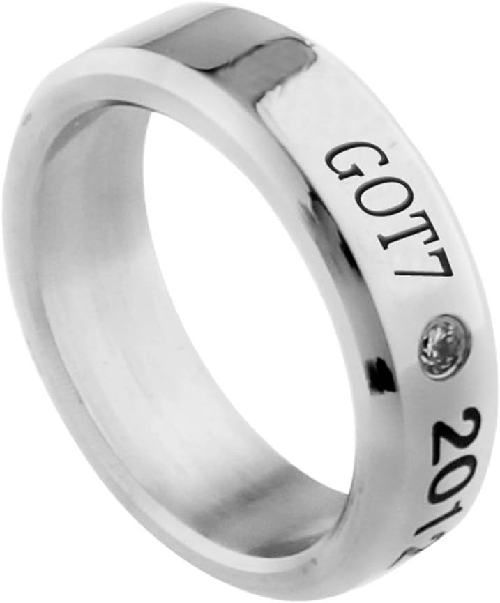 Suiez Kpop GOT7 Accessories Titanium Birthday Ring Necklace