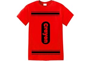GREENMILL APPAREL Crayon Tshirt Halloween Costume for Men Women Adult Size | Funny Cool Shirt idea | Graphic tee