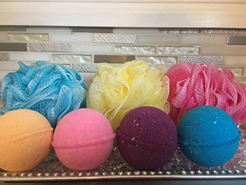 Bath Bombs 48 Pack 4.oz. Hand Made Individually Wrapped Assorted Colors and Scents Bulk