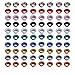 Metal Grommet Kit Multicolor Grommets Eyelets Sets with 3 Pieces Install Tool Kit and Box for Shoes Clothes Crafts Bag DIY Project (3/16 inch 500 Sets, 10 Colors)