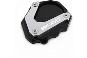For BMW R1200RT 2004-2012 2013 Motorcycle Foot Side Stand Enlarger Plate Kickstand Enlarge Extension Plate Pad(Black)