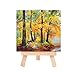 Eboot 24 Pack 5 Inch Mini Wood Display Easel Small Easels Wood Artist Tabletop Canvas Stand for Painting Arts Crafts Easels for Painting Arts Crafts Display Card Photo