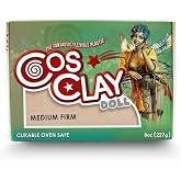 Cosclay Doll - Warm Beige - Medium Firm - Flexible Polymer Clay (8oz)