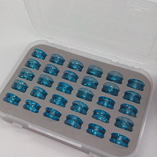 HONEYSEW Box Of 30 Plastic Bobbins 9033P For PFAFF Sewing 6152 6230 6232 6250 6252