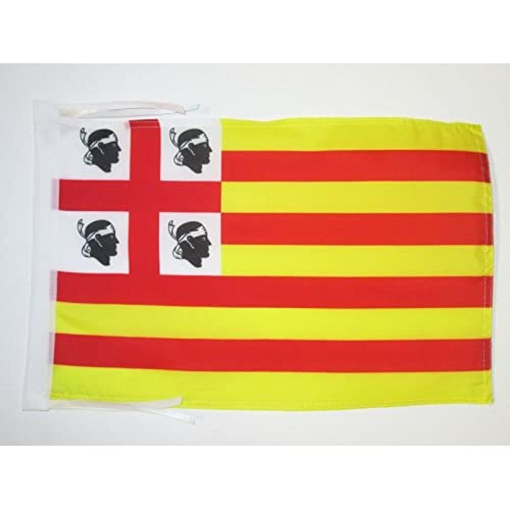 AZ FLAG - Sardinia Aragon Flag - 18'' x 12'' - 100% Polyester Sardinian former Small Banner with Two Cords - Fade Resistant - Vivid Colors - 18x12 in - 45x30 Cm โ image 1