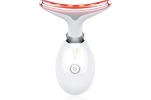 MCSYPOAL 7-in-1 Facial Massager, Neck Tightening Device, Face Neck Massager, Skin Care Tool White