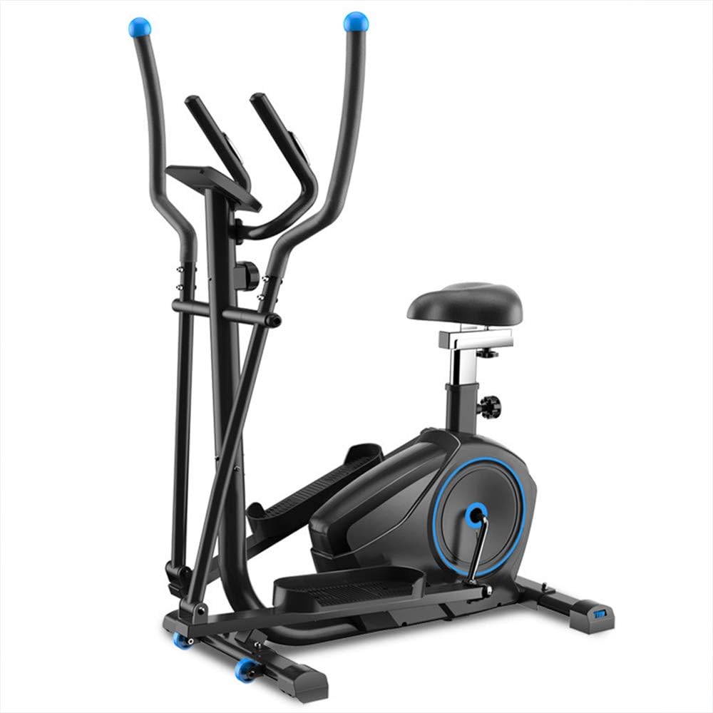 YAMMY Stand and Sit Home Professional Elliptical Cross Trainer, Cardio Home Office Fitness Workout Machine with Quiet Brake System for All Ages Max User Weight 120 Kg