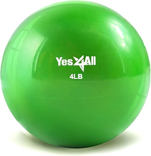 Yes4All Soft Weighted Toning Ball Smooth 4lb Green in Kenya