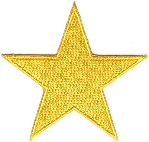 San Diego LeatherGold Star Patch (2.5 X 2.5 Inch) $4.95 with Free Freight from San Diego Leather