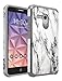 Alcatel OneTouch Fierce XL Case, Alcatel OneTouch Flint Case, Alcatel OneTouch Pixi Glory LTE A621B Case, kaesar Graphic Hybrid Slim Protector Case for Alcatel Fierce XL (White Marble)