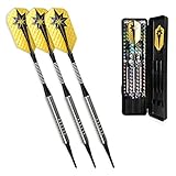 WINMAX 80% 90% Tungsten Darts Soft Tip Darts Set -16/18 Grams with Storage Case (16G 80% Tungsten)