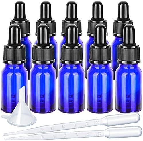 Teenitor 遮光瓶 10ml アロマ用遮光瓶 10本 スポイト付き遮光ビン アロマ保存