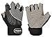 iiSPORT Womens Mens Weight Lifting Gloves with Wrist Wrap, Anti-Slip Padded Workout Gloves for Gym Bodybuilding Crossfit Cross Training Gloves - Gray M