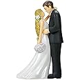 Amscan Bride & Groom with Bouquet Cake Topper | Wedding and Engagement Party, 4.5'