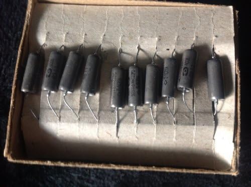 Lot of 10 (10X) .022uf/400v Russian K40Y-9 Paper In Oil Capacitors - NEW OLD STOCK