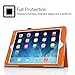Fintie Case for iPad Air 2 - Premium Vegan Leather Slim Fit Folio Case Smart Stand Protective Cover Auto Sleep/Wake Feature for iPad Air 2 2014 Model, Orange
