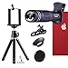 Telephoto Lens,18X Telephoto Zoom Lens Kit,Optical Camera Telescope Zoom Lens Attachment + Universal Clip + Phone Holder + Tripod for iPhone, Samsung Most Smartphone