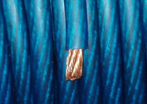 Economy BLUE 0 Gauge Power/Amplifier Wire (3' Increments, CUT-TO-ORDER) 1/0 AWG Primary Cable, Each Unit Purchased = 3 Feet