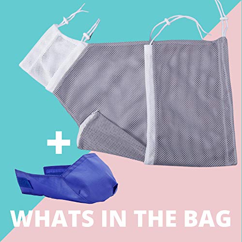 Fidelis Cat Bathing Bag with Calming Muzzle, Kitty Cleaning Shower Bag