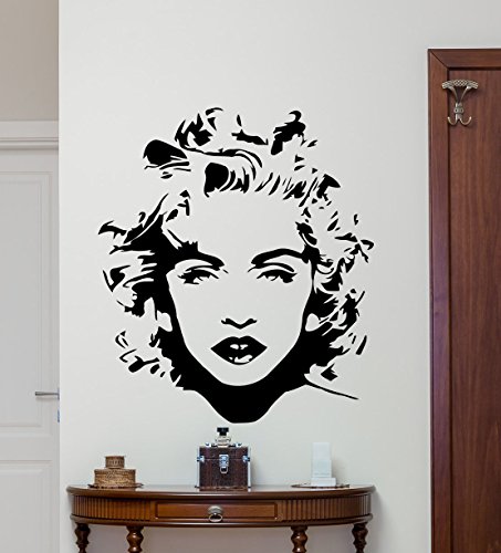 Madonna Wall Decal Pop Star Madonna Louise Ciccone Singer Vinyl Sticker Music Wall Art Design Music Lover Teen Room Music Studio Wall Decor Kids Room Bedroom Decor Wall Mural 43sss Buy Online