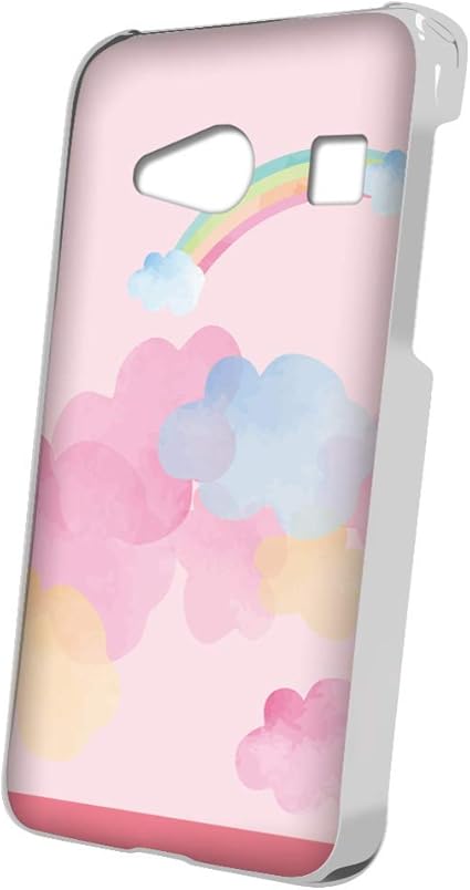 Amazon Co Jp スマq Rafre Digno W Kyv40 虹 空 雲 スマホケース ハードケース Kyocera 京セラ ラフレ ディグノ ダブル Au Simフリー Ami A ピンク 家電 カメラ