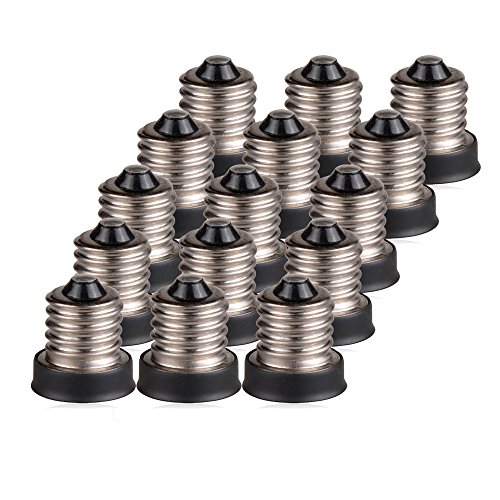 E-Simpo® 12pcs BA15S To E14 EU LED Chandelier Candelabra Light Socket - Foto 12
