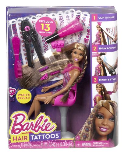 Barbie Hair Tattoos African American Doll Buy Online In Uae