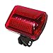 Personal Red Flashing Safety Light with Belt Clip (Set of 2) - up to 100 hours - Water Resistant