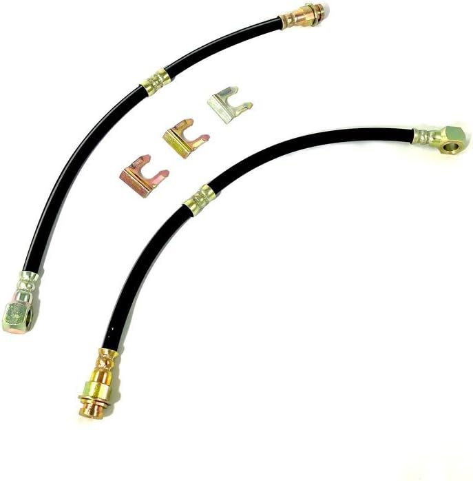 Universal Rubber Brake Hose, 15 3/4" Long with 7/16" Banjo (Includes