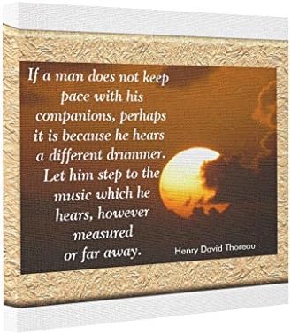 Abstract Art Canvas Henry David Thoreau Blank One size Thoreau Quotes