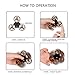 UK BONITOYS BoniToys Handheld Flying Fidget Spinner,Anti-Anxiety ADHD Relieving Reducer Outdoor Interactive Toys for Kids Adult, Black