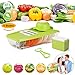 Mandoline Slicer Vegetable Grater Cutter Food Container with 5 Thickness Blades