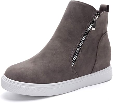 suede wedge heel sneakers