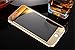 iPhone 6S Plus (5.5Inch Only) Screen Protector, Allytech Front+Back Electroplating Mirror Tempered Glass Film Screen Protector Cover for iPhone 6 Plus/6S Plus 5.5 Inch [Crystal Clear]-Gold