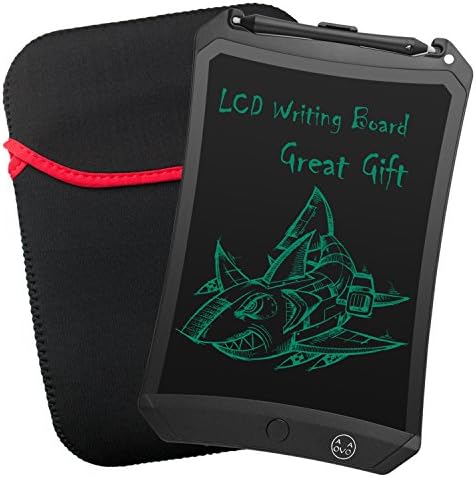 8.5 Inch Writing Board, High Brightness Electronic Drawing Board, Message Board with Screen Lock, Handwriting Pad with Stylus Kids, Family Memo, Office (Black-8.5)