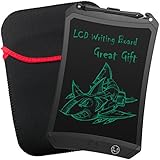 8.5 Inch Writing Board, High Brightness Electronic Drawing Board, Message Board with Screen Lock, Handwriting Pad with Stylus Kids, Family Memo, Office (Black-8.5)
