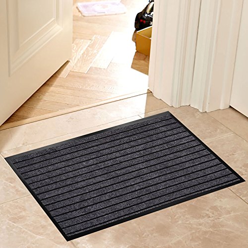 JWGJW 33331 Large Outdoor Door Mats Rubber Front Entrance Outside