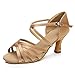 Cdso 3 colors Women Satin Salsa Ballroom Latin Dance Shoes Heel 2.76 inches