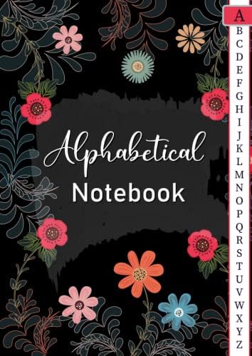 Notebook Alphabetical with Tabs: Journal Organizer Notebook with