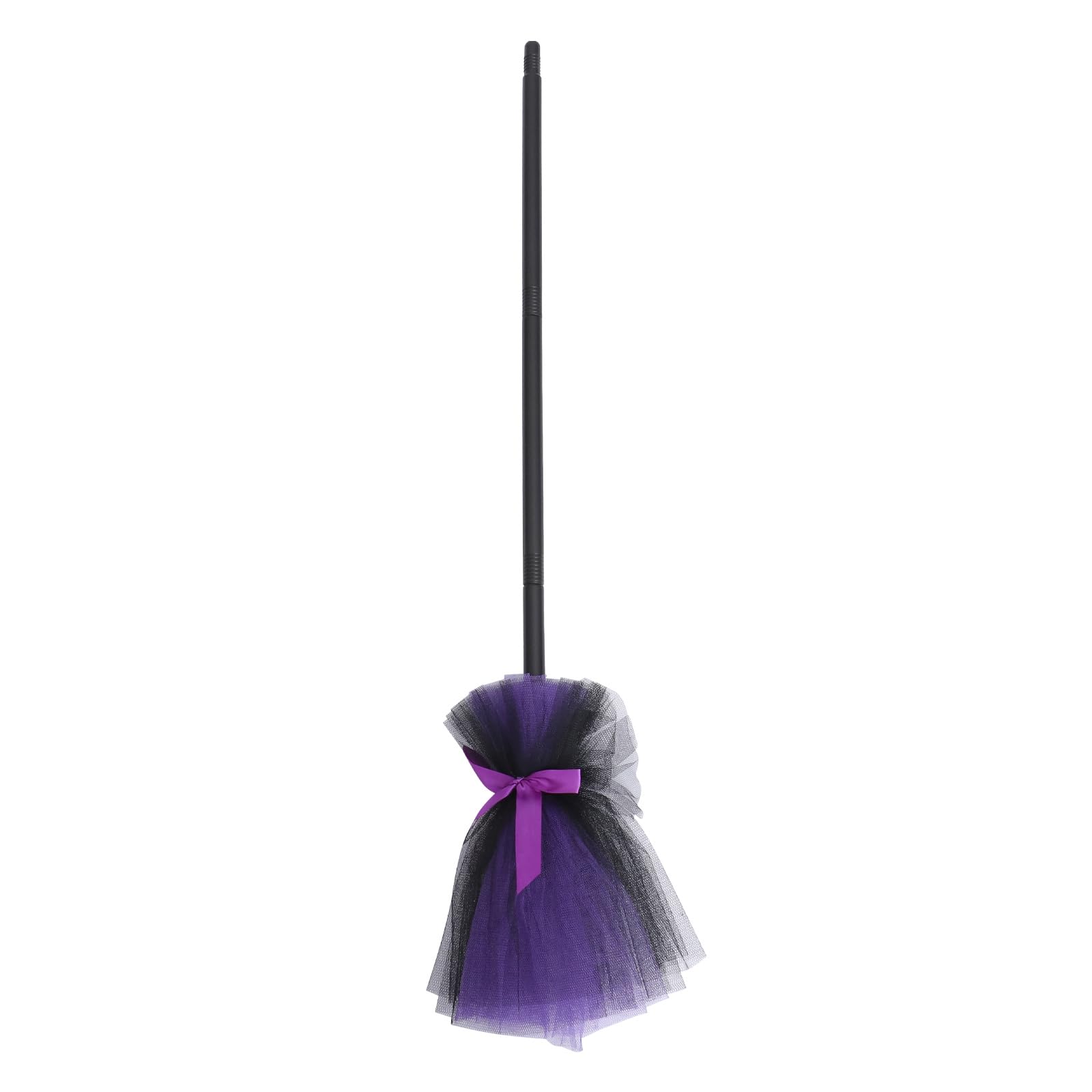Homoyoyo 1pc Halloween Witches Broom Masquerade Show Dress Up Miracle Broom Costume Decorative Props for Feastival Halloween Cosplay Party- Purple โ image 1