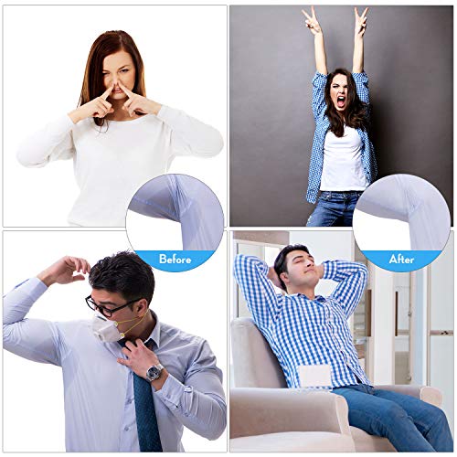 Premium Armpit Sweat Pads [80 Packs] for Women and Men, Best Deodorant and Antiperspirant Alternative, Block Underarm Sweat and Odor, Comfortable Dress Guard/Shield - Thumbnail 2