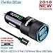 Fortune 36W Car Charger Dual Quick Charge 3.0 Ports + 6 Ft Micro USB Cable for All Android Mobile: Samsung Galaxy S9 S8 S7 / Edge / Plus, Note, Nexus, HP, HTC, LG, Motorola, Zenfone Etc.